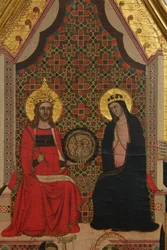 (Dettaglio) della Vergine, Cristo e 17 Santi